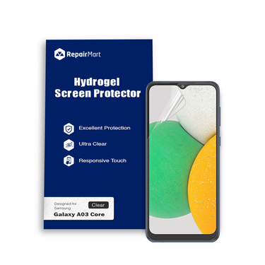 Samsung Galaxy A03 Core Compatible Premium Hydrogel Screen Protector With Full Coverage Ultra HD